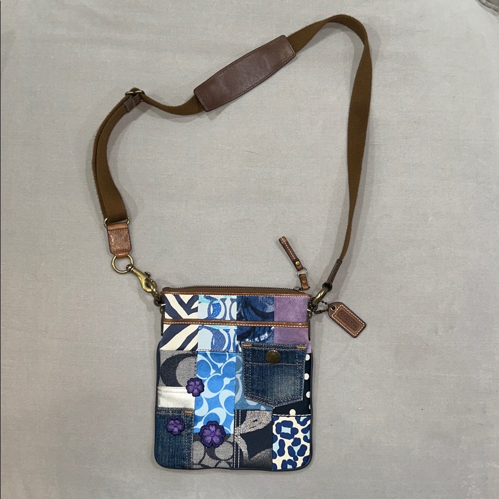 Coach Brown Leather Accent Bag